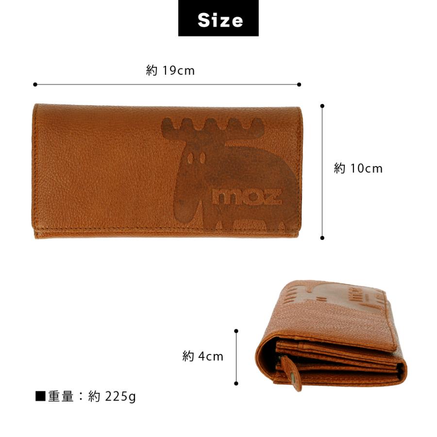 moz 長財布 牛革 本革 ブランド モズ 大容量 薄い 小銭入れ サイフ 北欧 - 画像 (8)