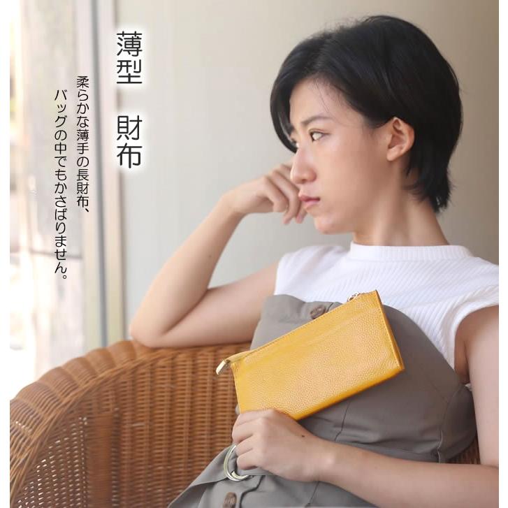 AMgrocery 在庫限りの特売!財布 レディース 長財布 メンズ 本革 薄型 軽量 送料無料 コンパクト プレゼント 春財布 2025 ロングウォレット ギフト - 画像 (2)