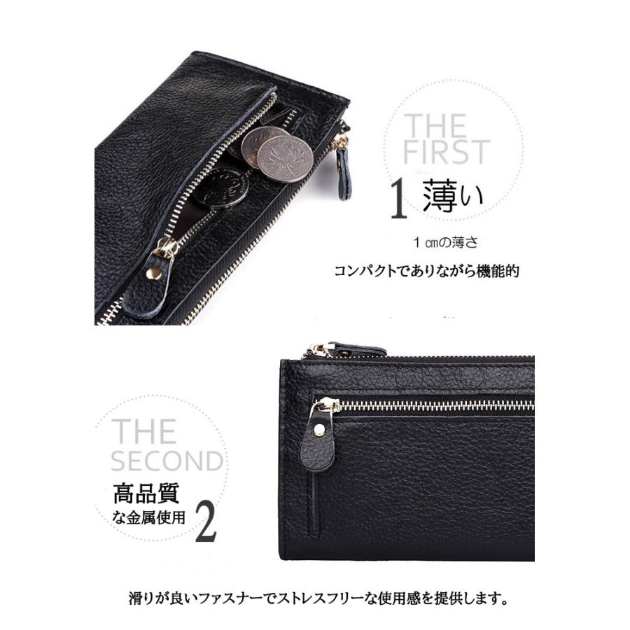 AMgrocery 在庫限りの特売!財布 レディース 長財布 メンズ 本革 薄型 軽量 送料無料 コンパクト プレゼント 春財布 2025 ロングウォレット ギフト - 画像 (5)