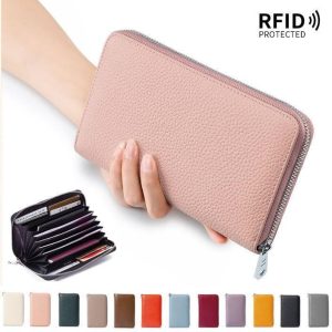 通帳入れ長財布  本革 大容量 新春セール 新作 春財布 プレゼント 2025 ハロウィン(ラベンダー)