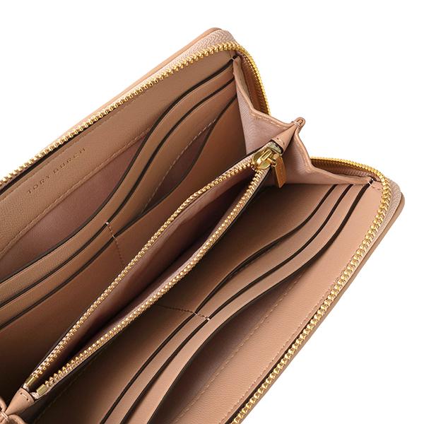TORY BURCH 並行輸入 トリーバーチ 長財布(ラウンドファスナー) キラ シェブロン 90348 288レディース ベージュ - 画像 (4)