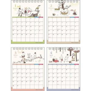 【メール便OK】  サンスター文具 2026年カレンダー デスクカレンダーメッセージ付 ムーミン 令和8年 卓上カレンダー S8521697