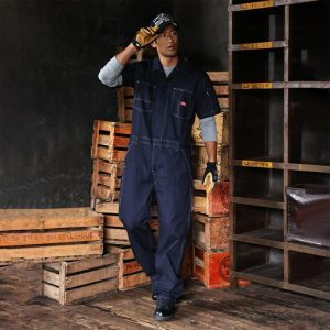 Dickies ディッキーズ D-752 CORDURA ストレッチデニム 半袖ツナギ サイズSS〜5L コーデュラ つなぎ ストレッチ