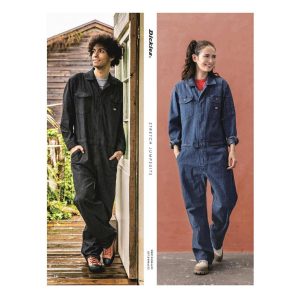 Dickies ディッキーズ D-696 ストレッチウォバッシュ ツナギ カラー3色 サイズXS〜3XL ストレッチ つなぎ