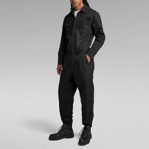 G-STAR RAW ジースター ロウ つなぎ オールインワン ツナギ D22874-D387-6484 メンズ 長袖シンプル 黒 ブラック COMP
