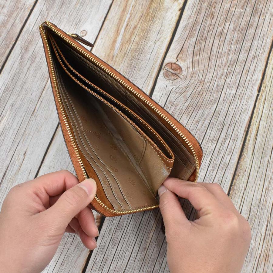 Dakota ダコタ 長財布 財布 レディース コラッジョ L字ファスナー レディース財布 レディース長財布 本革 革 レザー 大容量 ブランド ファスナー - 画像 (8)