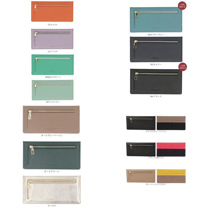 ☆ ブラック/グレーベージュ LIZ DAYS スキミング防止薄型長財布 リズデイズ LIZDAYS 長財布 レディース ブランド メンズ 薄型 本革 - 画像 (9)