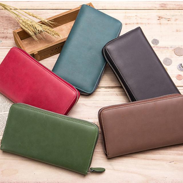 カード入れ 長財布 レディース メンズ カード収納 革 5色 送料無料 メール便 代引き不可 - 画像 (6)