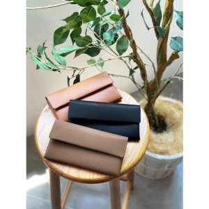 GISELLE 長財布 レディース 薄い 本革 かぶせ お札が折れない 軽量 スプリットレザー シンプル スリム 大容量 15mm