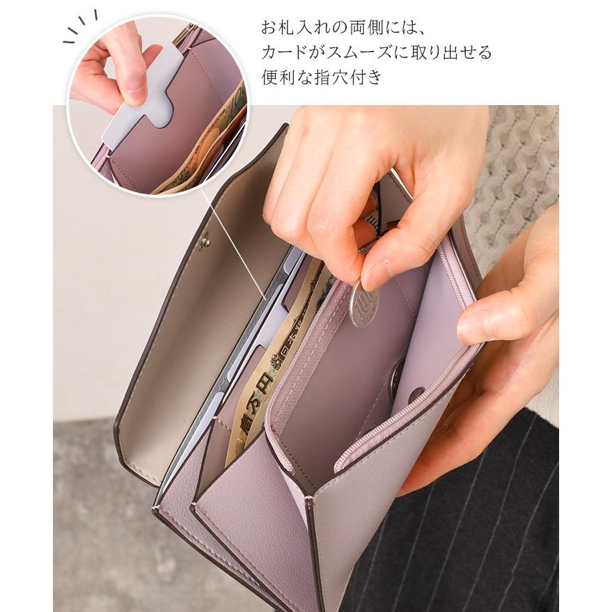 Legato Largo レガートラルゴ うすいサイフ 財布 レディース 長財布 小銭入れ 札入れ カード入れ 薄い おしゃれ LJ-F3443 ブランド - 画像 (5)