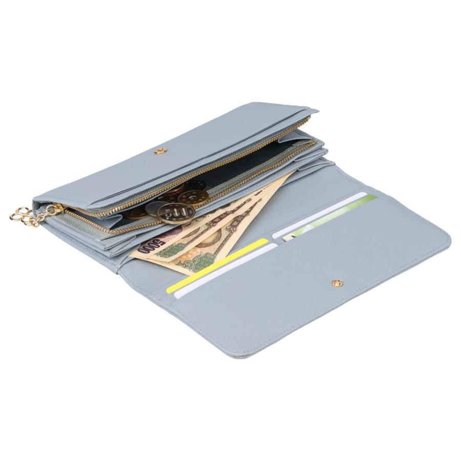 Marie Claire マリクレール marie claire 長財布 レディース 本革 小銭入れ付き カルーゼル ブラック ブルー グリーン 黒 88647 - 画像 (5)