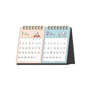 PEANUTS スヌーピー 2026Calendar 卓上カレンダー2026年 デスクカレンダー 2ヶ月表示 ピーナッツ