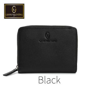 GIANNI VALENTINO 財布 メンズ カードがたくさん入る ラウンドファスナー 二つ折り ブランド 本革 大容量 コンパクト 軽量 バレンチノ クリスマス 敬老の日 プレゼント 61G523