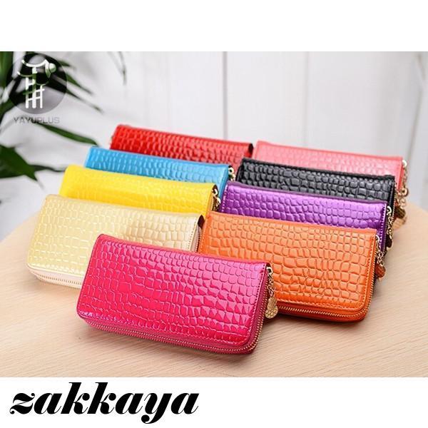 長財布 財布 ダブルファスナー 大容量 レディース カード収納 機能的 お財布 女性用 レザー ロングウォレット サイフ - 画像 (3)