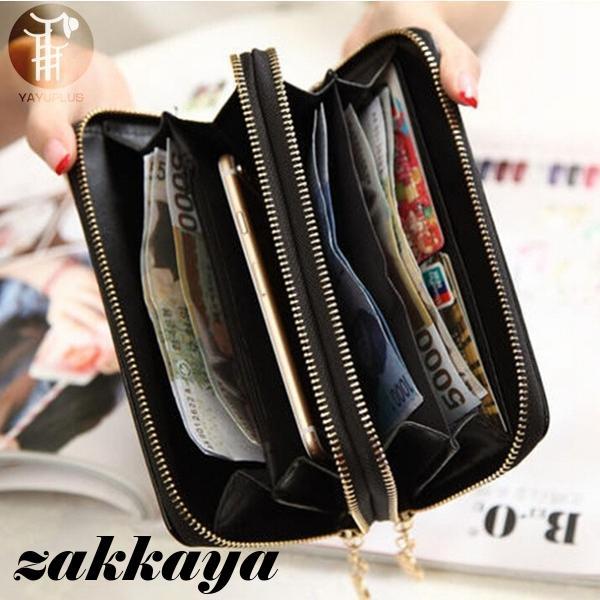 長財布 財布 ダブルファスナー 大容量 レディース カード収納 機能的 お財布 女性用 レザー ロングウォレット サイフ - 画像 (5)